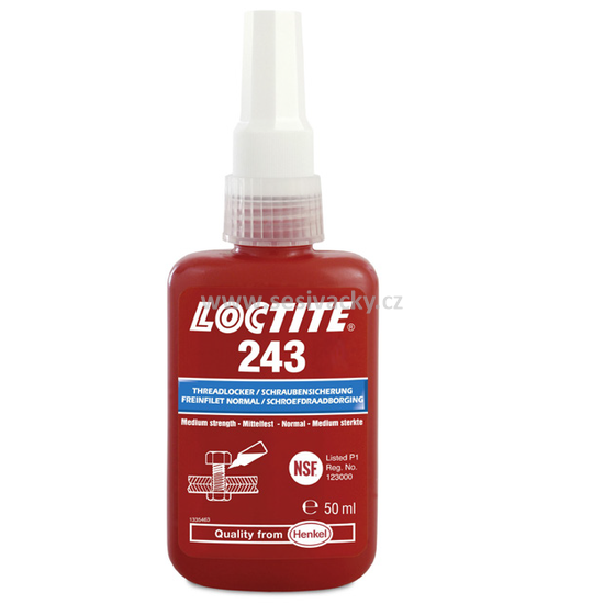 Lepidlo LOCTITE 243 50ml střední pevnost lepení