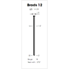 1,00x1,25mm / 1,9mm / 0° - Brady 12  ( BEA SK300, Bostitch BT1300, PREBENA JM, SENCO AX/AY)