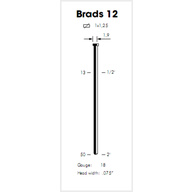 1,15x1,15mm / 2,1mm / 0° - Brady plastové 12P (RAPTOR 12P)