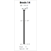 1,40x1,60mm / 2,8mm / 0° - Brady 14 ( BEA SK400, Bostitch BT1200, Paslode F16,  Prebena N)