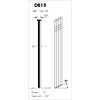 1,60x1,85mm / 3,3mm / 26° - Brady DB15 ( Bostitch  FN 15)