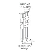 Kroucené hřebíky OMER SNP 38 /110 E ZN