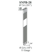 Hřebíky OMER SNPB  50mm s kroužky 34° / 2.80mm