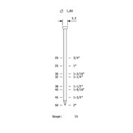 D= 1,80mm / 3,20 mm - Hřebíky kalené ST15 (Hřebíky Paslode F15)