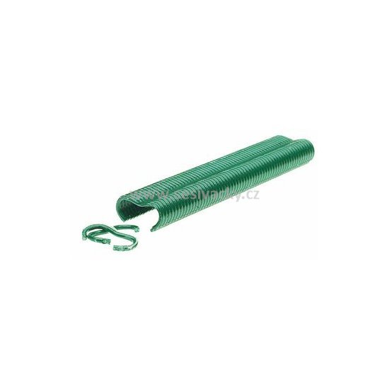 Spony na pletiva poplastované zelené RAPID VR22 PVC