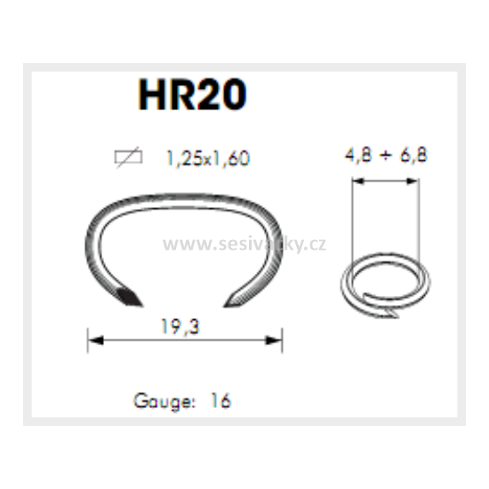 HOG-RING spony OMER HR 20